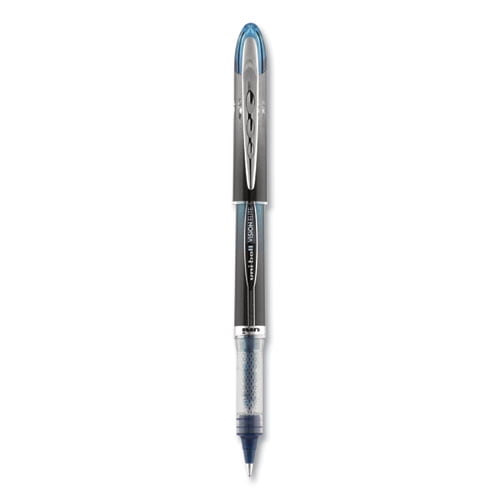 Vision Elite Roller Ball Pen, Stick, Extra-Fine 0.5 Mm, Blue-Black Ink, Black/blue Barrel | Bundle of 10 Each