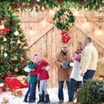 thumbnail image 4 of Puerta rústica HABOKE de madera de granero navideño con telón de fondo, 3 x 2,4 m, poliéster, 4 of 5