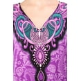 thumbnail image 4 of Miss Lavish London Women’s Paisley Floral Print Polyester Kaftan Dress with V Neck & Pockets (S–3XL), 4 of 6