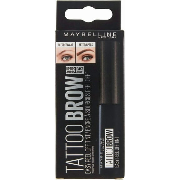 Maybelline Tattoo Brow Peel Off Semi-Permanent Eyebrow Tint - Black Brown