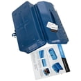 thumbnail image 2 of HOMRIVA Tool boxes of metal, Portable Steel Heavy-duty Tool Box with Metal Latch and Handle, Blue, 2 of 4