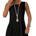 thumbnail image 4 of Women's Summer Flowy Maxi Dress Fashion And Leisure Splicing Sleeveless Round Neck Loose And Comfortable Dress Beach Vacation Swing Dress, 4 of 5