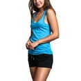 thumbnail image 3 of G-Style USA Women's Lightweight Scoop Neck Tank Top (2-Pack) LTT13191 - Turquoise - Small, 3 of 4