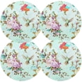 thumbnail image 6 of GZHJMY Round Braided Placemats Rose Floral Birds Round PVC Woven Place Mats Indoor Washable for Dining Tables 15 inch Heat Resistant Round Table Mats for Kitchen, 6 of 7