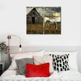 thumbnail image 5 of COMIO  Old Barn Canvas Wall Art Rustic Wall Decor Paintings Farmhouse Living Room Decor Barn Picture Modern Home Artwork Decor for Bedroom Kitchen Framed Ready To Hang, 5 of 6