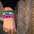 thumbnail image 5 of myID Hive Medical ID Bracelet for Diabetes Epilepsy Autism and More - Black Pod (S/M, Neon Pink), 5 of 7