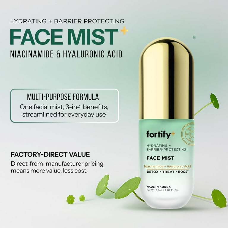 Fortify Skincare Niacinamide & Hyaluronic Acid Face Mist – 3