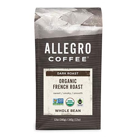Allegro Coffee Organic French Roast Whole Bean Coffee  12 oz