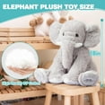 thumbnail image 3 of CHUNYAN 18-inch elephant plush toy, pillow elephant doll plush toy, children's comfort doll, cute boy and girl gift, 3 of 7