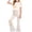 Z02 Beige, variant on Kogui Teen Outfit Girls Ribbed Knit 2 Piece Outfit Set, Short Sleeve Top with Wide Leg Pants, Summer Casual Clothing Size 11-12 (Hot Pink,11-12 Years)
