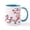 White/Blue Inside, variant on CafePress - Cherry Blossom Owl Mug - 11 oz Ceramic Mug - Novelty Coffee Tea Cup