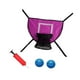 thumbnail image 4 of Mini trampolín, aro de baloncesto, portería de baloncesto, aro desprendible para mates, fácil instalación, accesorios de fijación para trampolín rosa, 4 of 8