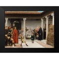 thumbnail image 2 of Alma-Tadema, Sir Lawrence 24x19 Black Modern Framed Museum Art Print Titled - The Education of the Children of Clovis, 1861, 2 of 5