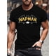thumbnail image 1 of Vibrant Yellow & Black Bat Design, Short Sleeve T-Shirt for Summer, Machine Washable, 1 of 4