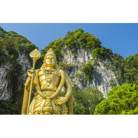 Lord Murugan Statue, largest statue of Hindu Deity in Malaysia, Batu Caves, Kuala Lumpur, Malaysia Print Wall Art By Matthew