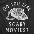 thumbnail image 2 of Womens Do You Like Scary Movies T Shirt Funny Spooky Killer Phone Call Tee for Ladies Womens Graphic Tees, 2 of 9