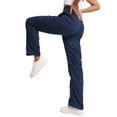 thumbnail image 4 of Pantalones SEVEGO Dance Studio para mujer, ligeros, azul marino, XL, 4 of 9