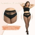 thumbnail image 3 of Yilanmy 2 Pairs Plus Size Pantyhose for Women 20D Sheer High Waist Tights, 3 of 7