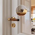 thumbnail image 4 of WLHYHH Set de 4 remates decorativos de bisagra para puerta con gato, bronce, 4 of 7