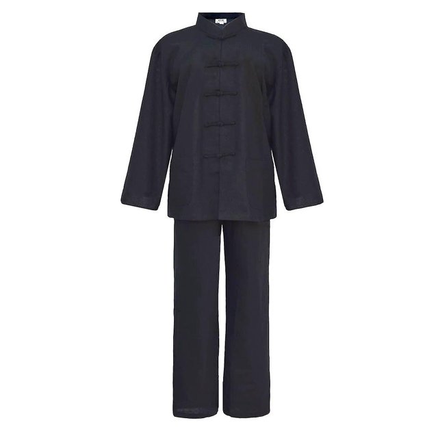 Uniforme de tai y qi gong para hombre en lino y lino