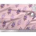 thumbnail image 3 of Soimoi Poly Georgette Fabric Leaves & Floral Block Fabric Prints by Yard 52 Inch Wide, 3 of 3