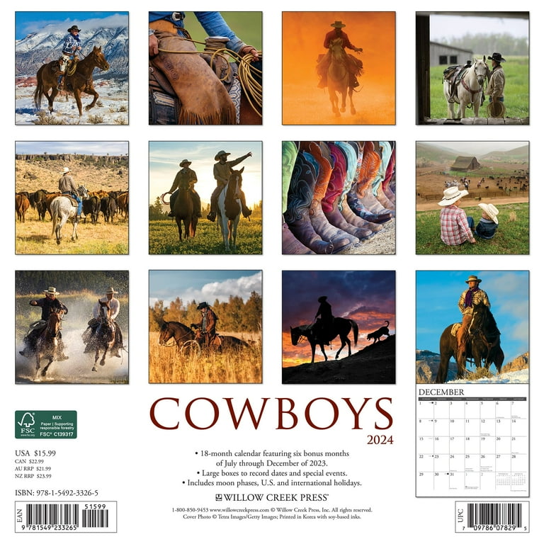 2024 Cowboy Boot Calendar