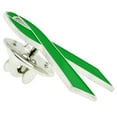 thumbnail image 2 of PinMart's Green Awareness Ribbon Enamel Lapel Pin, 2 of 3