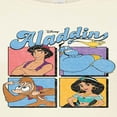 thumbnail image 3 of Disney Aladdin - Aladdin, Genie, Abu, & Jasmine - Juniors Fitted Graphic T-Shirt, 3 of 5