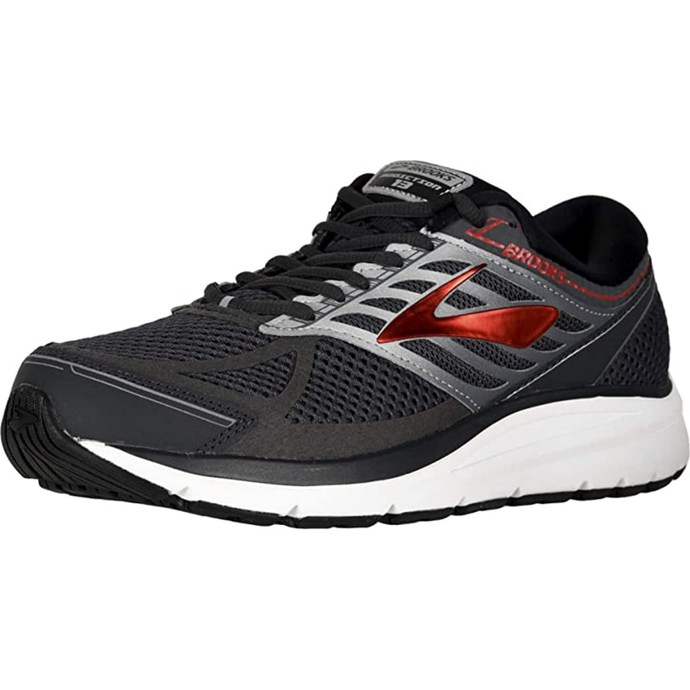 Brooks Brooks Men's Addiction 13 Running Shoe, Ebony/Black/Red, 12 4E