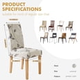thumbnail image 2 of Chair Covers for Dining Room 6 Pack, Stretch Dining Chair Cover, Washable Spandex Kitchen Parsons Chair Slipcovers, Blue Chair Covers for Home or Party, 2 of 6