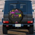 thumbnail image 5 of Kll Mardi Gras With Flamingo Tire Cover,Universal Wheel Tire Cover For Trailer, Rv, Suv, Truck,Camper And Many Vehicle,(16 Inch), 5 of 8
