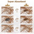 thumbnail image 6 of Coffee Mat for Countertops, Summer Leaves Vintage Brown Dish Drying Mat 2 Pcs for Kitchen Coffee Bar Accessories, Coffee Maker Espresso Machine Dish Rack Hide Stain Rubber Backed 12x19in, 6 of 6