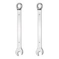 thumbnail image 1 of 2Pcs Combination Wrench 9mm Metric 12-Point Box and Open End 45# Carbon Steel, 1 of 7