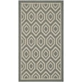 thumbnail image 2 of Safavieh Courtyard Amelia Geometric Indoor/Outdoor Area Rug, Anthracite/Beige, 2' x 3'7", 2 of 9
