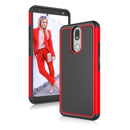 LG Xpression Plus 2 Cases, LG K40 Phone Case, LG X4 2019 Cute Case, Njjex Shock Absorbing Ruugged Rubber Hard Plastic Phone Case for LG Solo LTE / Harmony 3 / LMX420 5.7