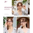 thumbnail image 3 of JM 4 Pack Reading Glasses for Women Men Blue Light Blocking with Spring Hinges, Lightweight Eyeglasses Computer Readers, 3 of 7