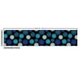 thumbnail image 3 of Ambesonne Abstract Fabric by the Yard Upholstery, Hatched Rounds Blue Tones, 1 Yard, Charcoal Grey and Multicolor, 3 of 5
