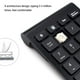 thumbnail image 5 of Cateissary Teclado negro 22 teclas MIni Numpad Teclado numérico Bluetooth Compatible con sistema Windows Android Nuevo Juegos de teclado y mouse para computadora negro Bluetooth, 5 of 6
