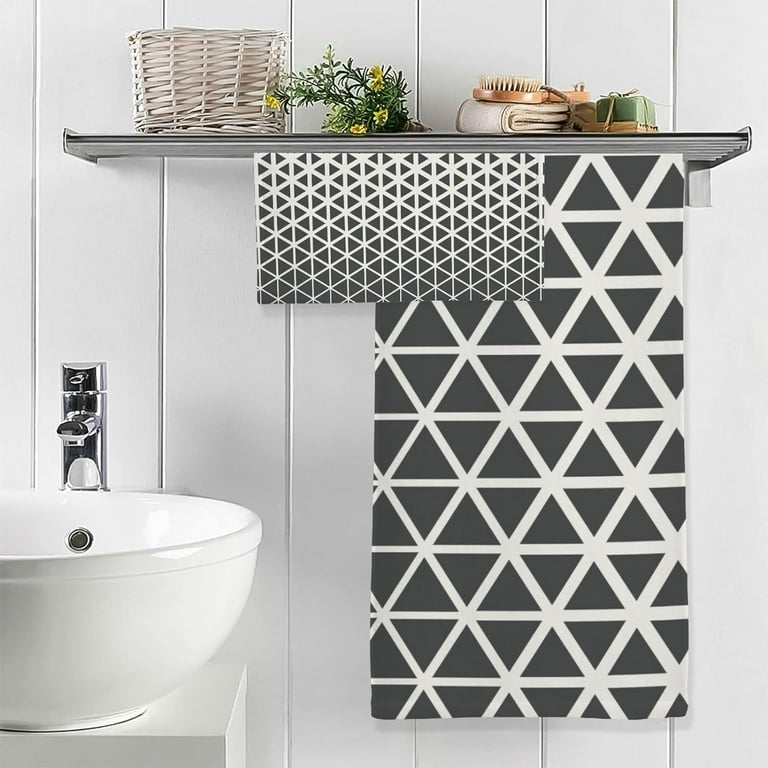 Geometric bath towels sale