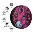 thumbnail image 4 of Sikiie ink Donkey Pop Art PVC Leather Spare Tire Wheel Cover Spare Tire Cover, for Car Truck SUV Camper Trailer Universal Fit(14-17in)-17 inch, 4 of 6