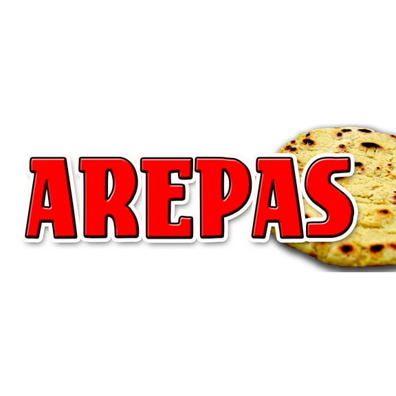 12" AREPAS DECAL sticker colombian venezuelan food cheeseseafood latin restaurant