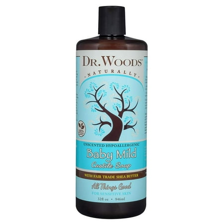 Dr. Woods Baby Mild Castile Soap with Fair Trade Shea Butter-Unscented