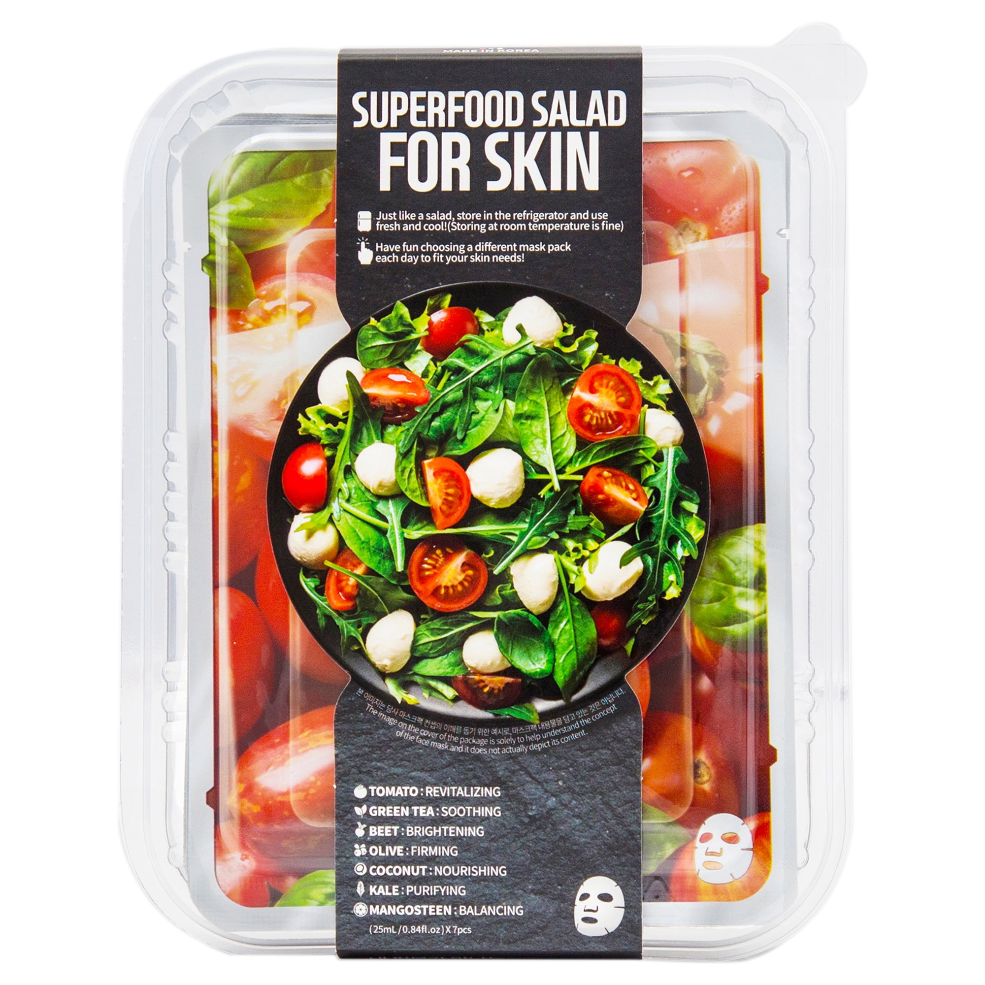 Superfood Salad Facial Sheet Mask For Skin Tomato by Farm Skin for