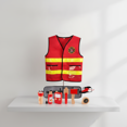 thumbnail image 2 of Chaleco De Bombero Para Niños, Juguete De Simulación, Regalos, Juego De Rol De Bombero De Madera, Diseño Educativo Realista, Juego De Rescate De Incendios Para Niños En Edad Preescolar., 2 of 7