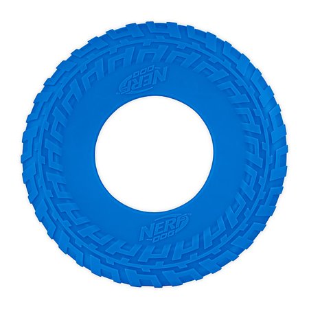 Nerf Dog Translucent TIRE Flyer in Blue