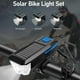 thumbnail image 3 of Luces solares recargables para bicicleta, luces nocturnas ultrabrillantes para bicicleta, luz delantera y trasera con timbre eléctrico, fáciles de instalar, resistentes al agua, para carretera, 3 of 4