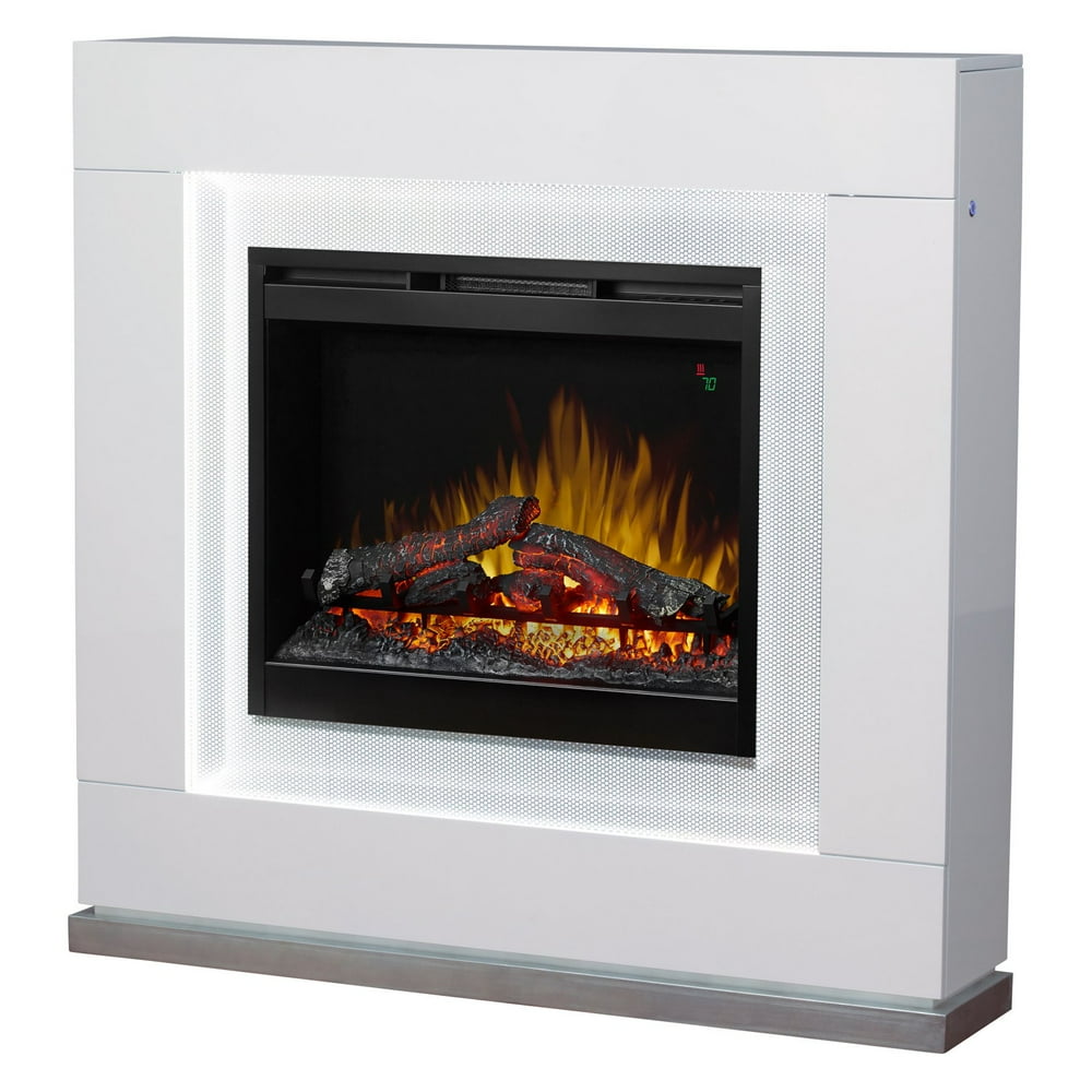Dimplex Lukas Electric Fireplace Mantel, Gloss White