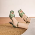 thumbnail image 4 of SACFOF Womens Block High Heel Platform Sandals, Open Toe Ankle Strap Comfort Sandals, Womens Dressy Sandals, 4 of 6