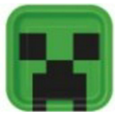 Minecraft Square 9" Dinner Plates, 8ct