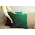 thumbnail image 3 of Ambesonne Animal Throw Pillow Cover 2 Pack, Peacock Bird Plumes, 20", Green Blue, 3 of 6